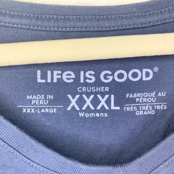 Life Is Good Veg Out Blue T-Shirt Size XXXL - Picture 4 of 7